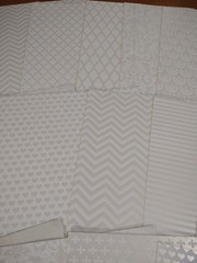 Scrapbook Craft JJ Heavyweight Paper 22 Sheets 8.5 x 11″ PEARL & WHITE TEXTURED