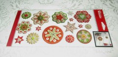 Jolee’s Boutique Holiday Stickers 16 Pieces Dimensional Snowflakes EK Success