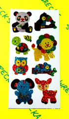 Baby Woodland Animals Prismatic Small Sticker Sheet
