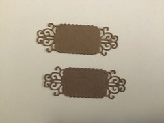 Book Plates / Labels Die Cut Embellishments 10 pcs 1” x 2-1/2” choose color