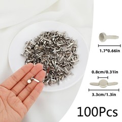 100 Pack Pattern Clips Metal Sealing Clips for Scrapbooking Paper Paper Clips