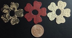 FLOWER Die-Cuts(6pc) Approx.2″Dia.•Garden•Blooms •Summer•Spring•Nature