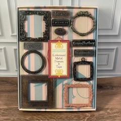 Portafolia Gifted Memories Family Themed Scrapbooking Embellishments lot of 4
