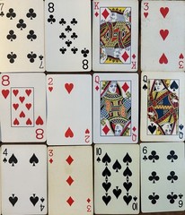 Single Swap Playing Cards LOT of 28 GREEN Themed Many Vintage