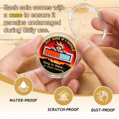 5 PCS Funny Motivational Challenge Coins – Hang in There It Gets Worse Humoro…
