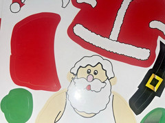 Lot 14 Santa Claus Christmas Build Sticker Sheet Holiday Decor Paper Dolls