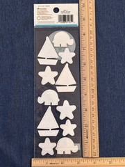 Martha Stewart Crafts Baby SAILBOAT AND STAR Pop Up Stickers 11 Pieces