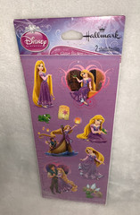 New Sealed 2016 Hallmark Disney Princess Tangled Rapunzel Glitter Stickers *READ