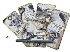 Bees and Butterflies Ephemera – Tags Cards – 451