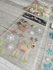 Sticker Lot Christmas Scrapbooking 3D Stickers Holiday Winter RARE Jolee’s #138