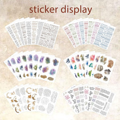 Transparent PET Quote Stickers, 48 Sheets 1100+ Pcs Scrapbook Supplies, Word Sti