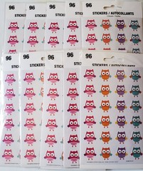 Scrapbooking Crafts Owl Sticker Lot of 10 NIP