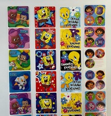 LOT 153 SmileMakers Sticker Sheets Y2K 2000s 2010s Spongebob Tweety Nickelodeon