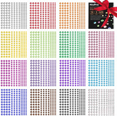 Rhinestone Stickers 2475 PCS, Self Adhesive Face Gems Stick on Body