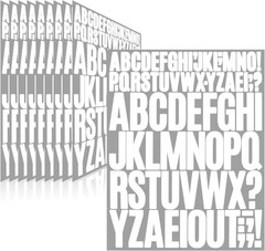 Self-Adhesive Waterproof Alphabet Stickers – 780 Pieces for Indoor/Outdoor