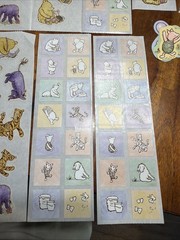 Large Lot Of Classic Winnie The Pooh Stickers And Cards Vintage Hallmark Disney