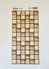 Cloud 9 Designs The WoodStone Collection Alpha Stickers