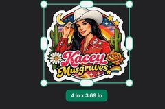 Kacey Musgraves Sticker/Country Music/Nashville/Style 2