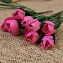 Tulip Flower Mulberry Paper Flower 10 mm. Scrap booking Flower Crafts Handmade