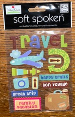 Soft Spoken Travel Happy Trails Great Trip AirPlane Family Vacation Bon Voyage