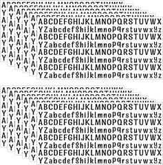 2500 PCS Black Letter Stickers Small, 0.5 Inch Vinyl Alphabet Stickers for Scrap