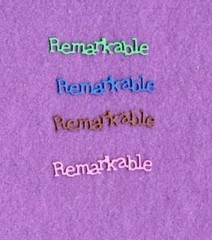 REMARKABLE die cuts scrapbook cards