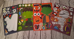 48 Sheet Halloween Stickers Make a Face Sticker for Kids Make Your Own Stickers