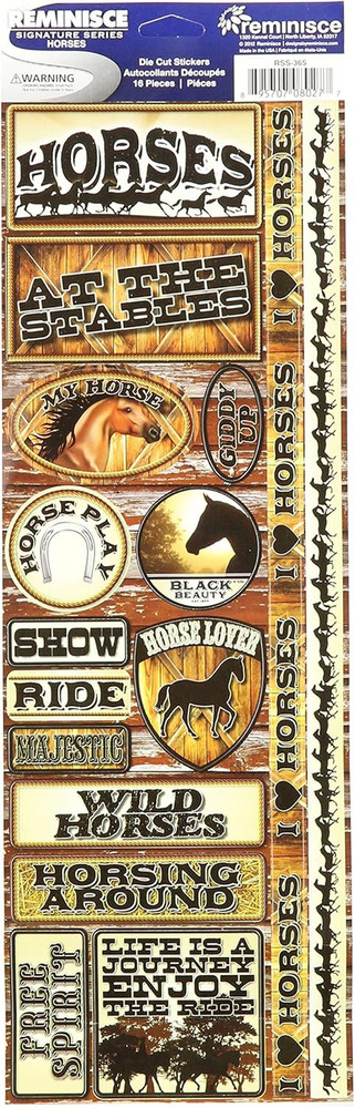 Signature Series 2012 Cardstock Combo Stickers 4.25″X12″-Horses
