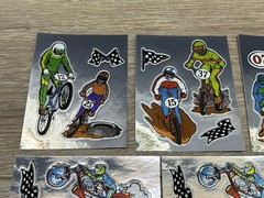 Vintage 1980’s Metallic Foil Vending Sticker Lot BMX Bikes Cars Motorcycle