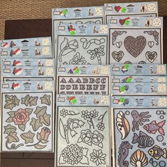 SALE Huge Lot Of 75 Rub On Transfers Vintage Brand New Floral Holiday Gift Craft
