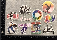 Lot of 10 Assorted Hip Hop Dance Stickers
