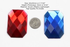 62x42mm Crystal AB H702 Huge Self Adhesive Octagon Jewels – 1 Piece