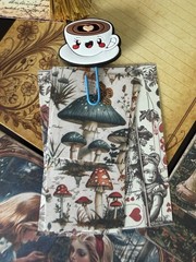 Alice in Wonderland Junk Journal Kit Ephemera Bundle 106 Pc Tags Papers Crafts