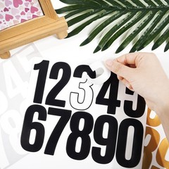Letter Stickers 6 Sheets Mailbox Numbers Stickers, 3 inch Self Adhesive Vinyl
