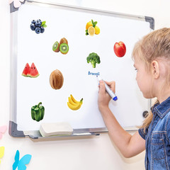 Food Stickers for Kids, 110Pcs Realistic Fruit Vegetable Classroom Decals