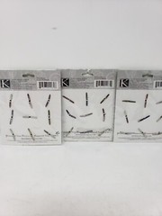 K COMPANY Flower Fish & Butterfly Brads set of 3 9 In Each Packet