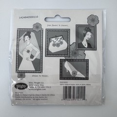 Casa Collection Small White Roses Appliqué Embellishments Pink Purple Blue