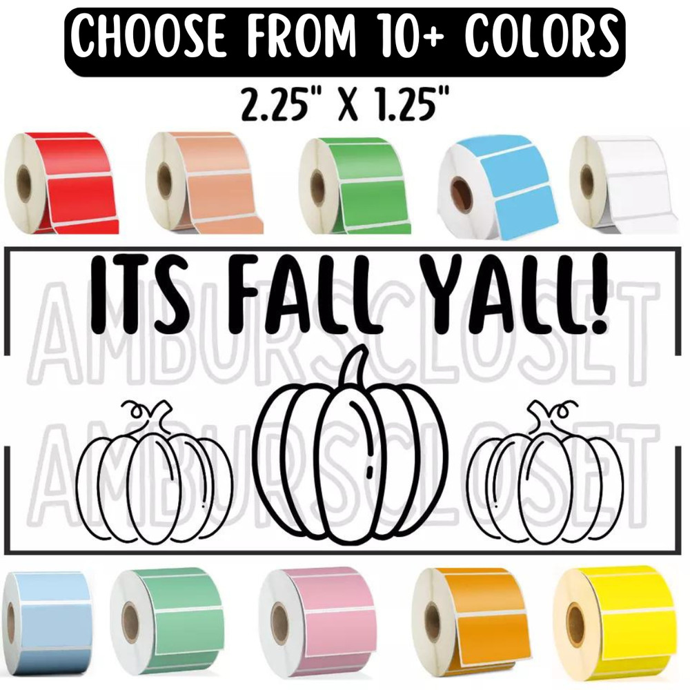 Pumpkin STICKERS 2.25″ ENVELOPE LABELS SEALS FALL HARVEST SCRATCH RESISTANT