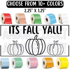 Pumpkin STICKERS 2.25″ ENVELOPE LABELS SEALS FALL HARVEST SCRATCH RESISTANT