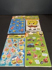 2006 Nickelodeon Viacom Spongebob Stickers Four (4) Packages NISP