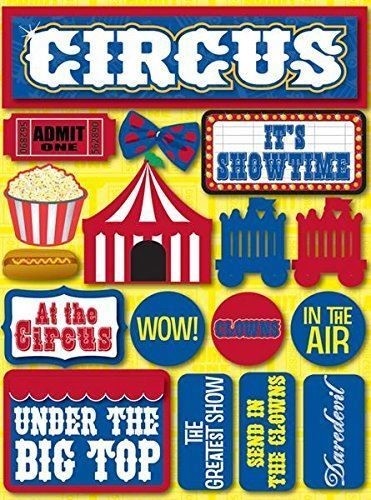 Reminisce Signature Series Dimensional Cardstock Stickers-Circus