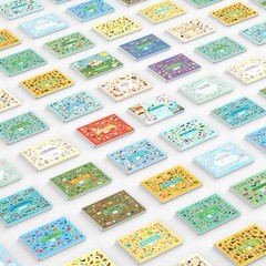 Animal Sticker Book Activity for Kids, Toddler Airplane Travel Essentials, 50…