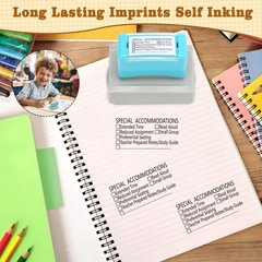 1 Pcs Teacher Stamps for Classroom -Inking Special Accommodations Stamp Refil…
