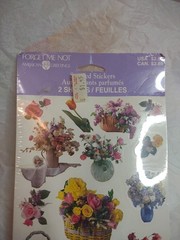 American Greetings Forget Me Not Scented Stickers 2 Sheets Vintage Stickers