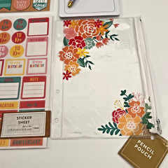PLANNER KIT LOT Happy Summer Brights STICKERS PEN POUCH DIVIDERS STICKy NOTES