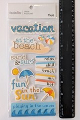 Vacation At The Beach Scrapbooking Stickers by Recollections
