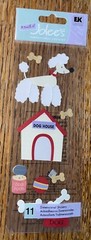 RARE Jolees Poodle Dog House Bone Food Treats Ball Pet Puppy Scrapbook Stickers