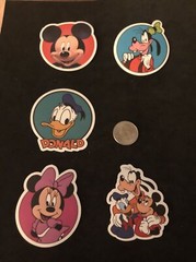Disney Stickers – Disney Mickey Mouse and Friends Lot of 5 Stickers.