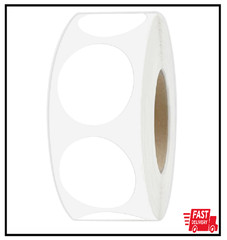 1″ White Round Color Coding Circle Dot Labels on a Roll 1000 Stickers 1 inch …