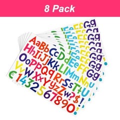 544 Pcs Colorful Letter Stickers Self Adhesive Alphabet 1 Inch Bright Color